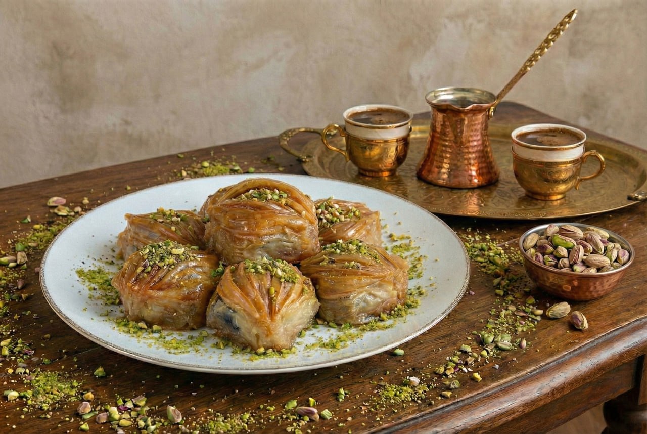 باقلوای مدل صدفی